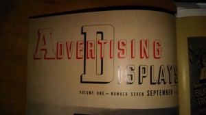 Cover of Advertising Display Magazine 1937