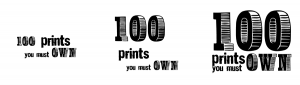 100 Prints Logo Proofs